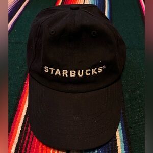 Starbucks Black Embroidered Logo Adjustable Dad Hat